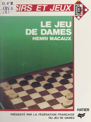 cover image of Le jeu de dames
